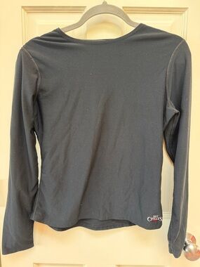 Unisex compression top Black Long-Sleeve Base Layer Top